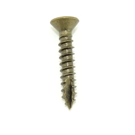 #9 x 1 in Machine Screw, Plain Brass